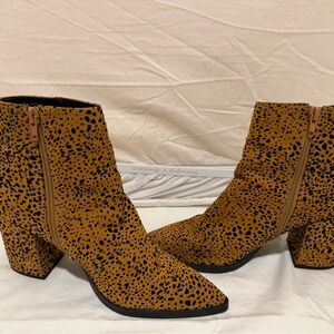Leopard Print Ankle Boots